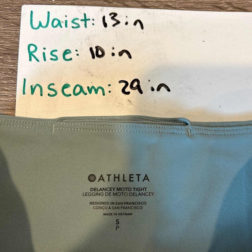 Athleta Women’s Grey/Blue Delancey Moto Tight - Small - Picture 9 of 9
